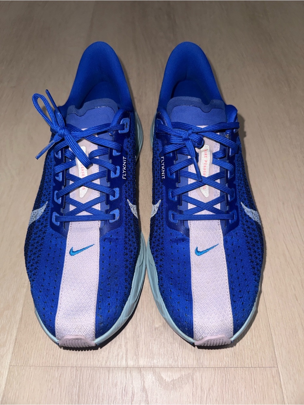 Nike Zoomx Pegasus Turbo Flyknit Racer Blue/ Sail Blue/ Lavender Stripe - Picture 2 of 11